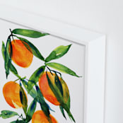 "Tangerine" - Art Print in Tangerine by Alexandra Dzh - Frame Close-up