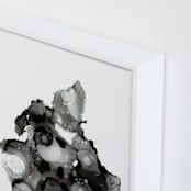 "Single Plasma" - Art Print in Monochrome by AT ORIGINALS - Frame Close-up
