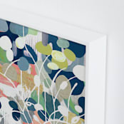 "Summer Rising" - Art Print in Slate Blue by Nancy Ramirez - Frame Close-up