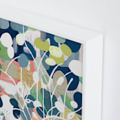 "Summer Rising" - Art Print in Slate Blue by Nancy Ramirez - Frame Close-up