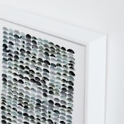 "Pebbles" - Art Print in Mist by Kelly Ventura - Frame Close-up