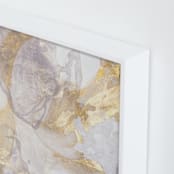"Soft Shimmer No. 2" - Art Print in Soft Lavender Gold by Julia Contacessi - Frame Close-up
