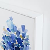 "Sea Glass" - Art Print in Ocean Blue by Yao Cheng Design - Frame Close-up