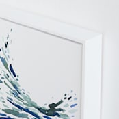 "Softly Swept" - Art Print in Green Blue by Katie Craig - Frame Close-up
