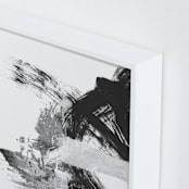 "Blackbird Chain" - Art Print in Black by Misty Hughes - Frame Close-up