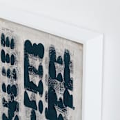 "Domino Effect" - Art Print in Deep Sea by Lorent and Leif - Frame Close-up