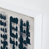 "Domino Effect" - Art Print in Deep Sea by Lorent and Leif - Frame Close-up