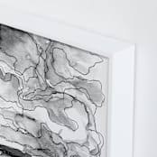 "Kansas" - Art Print in Black & White by Stephanie Nowotarski - Frame Close-up