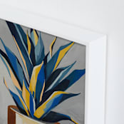 "Get To The Point" - Art Print in Southwest Blue by Marla Beyer - Frame Close-up