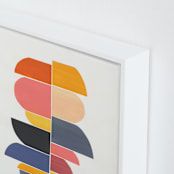 "summer totem" - Art Print in retro summer by Chris Rossi - Frame Close-up