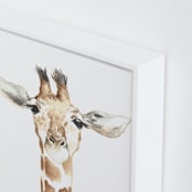 "Dapper Giraffe" - Art Print in Giraffe by Kristin Dills - Frame Close-up