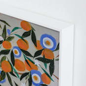 "Orange Tree" - Art Print in White by Rachel Roe - Frame Close-up
