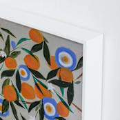 "Orange Tree" - Art Print in White by Rachel Roe - Frame Close-up