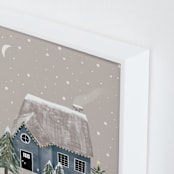 "Winter's Night" - Art Print in Dusk by Maja Cunningham - Frame Close-up