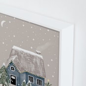 "Winter's Night" - Art Print in Dusk by Maja Cunningham - Frame Close-up