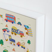 "Big and Small Vehicle" - Art Print in Ivory by Kartika Paramita - Frame Close-up