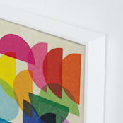 "Rainbow Paper" - Art Print in Rainbow by Krissy Callahan - Frame Close-up