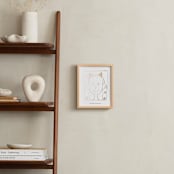 "Your Drawing As Foil Art Print" - Custom Foil Print in Gold by Minted - In a Room