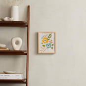 "Woodland Wallflowers" - Art Print in Mustard by Bethany Anderson - In a Room