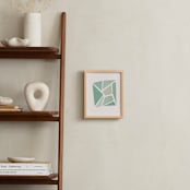 "Shattered Series Square" - Art Print in Turqoise muted by Jennifer Morehead - In a Room
