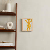 "Form in Ochre" - Art Print in Yellow-ochre by Maran Ree Whiting - In a Room