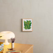 "Banana Leaf Bouquet" - Art Print in Tropical Green by Madeline Trait - In a Room