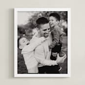 "The Big Picture: Father's Day Framed Photo" - Framed Photo in White by Minted - Framed