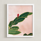 "Pink Hawaiian" - Art Print in Soft Pink by The One With Wanderlust - Framed