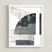 "Indian Sundial" - Art Print in Onyx by Agnes Pierscieniak - Framed