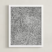 "10,000 Grains" - Art Print in Charcoal by Bryn Wears-Fitipaldi - Framed