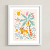 "Jungle" - Art Print in Melted milk by Igor - Framed