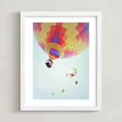 "Summer Sky" - Art Print in Sky Blue  by Haley Warner - Framed