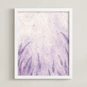 "Float." - Art Print in Lavender by Emily Magone - Framed