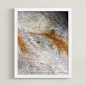 "Urban Abstract" - Art Print in Warm Grey by Becky Nimoy - Framed