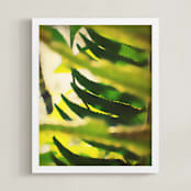 "Peekaboo Fern" - Art Print in Fern by Lisa McLean - Framed