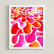 "Colourburst3" - Art Print in Bright Pink by Miranda Mol - Framed