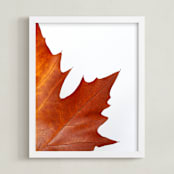 "Seasons Change" - Art Print in rustic red by Alexis Arnold - Framed