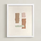 "Confect" - Art Print in Sandstone by Katy Shen - Framed