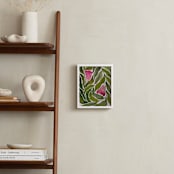 "Seeking balance" - Art Print in Forest Green by Rushmi - In a Room