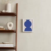 "Ceramic Vase Still Life" - Art Print in Brave Blue by Roseanne Kenny - In a Room
