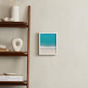 "Water and Land I" - Art Print in Blue turquoise by Caroline Mint - In a Room