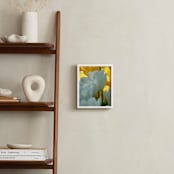 "white and yellow" - Art Print in grey white by Sea and Sky - In a Room
