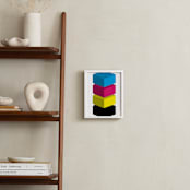 "CMYK" - Art Print in Cyan by King Richard IX - In a Room