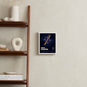 "Atom Smashing" - Art Print in Deep Space Blue by Tyler Tea - In a Room