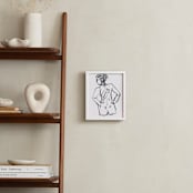"Elegancia" - Art Print in silver grey by Miranda Mol - In a Room