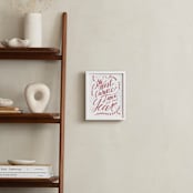 "Holiday Humor" - Art Print in Festive Red by Katie Craig - In a Room