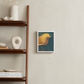 "Yellow Eames Rocker" - Art Print in Yellow by Laura Browning - In a Room