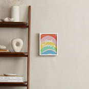 "Good Morning Rainbow" - Art Print in Rainbow by Francesca Iannaccone - In a Room