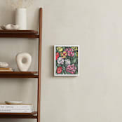 "Tulips Field" - Art Print in Moss Green by Cecilia Battaini - In a Room