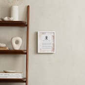 "Flow Obituary Print" - Custom Print in Blush by Creo Study - In a Room